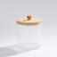 Crackle Glass Canister w/Lid-1322373844