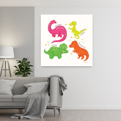 Dino contemporain avec animaux, art lumineux