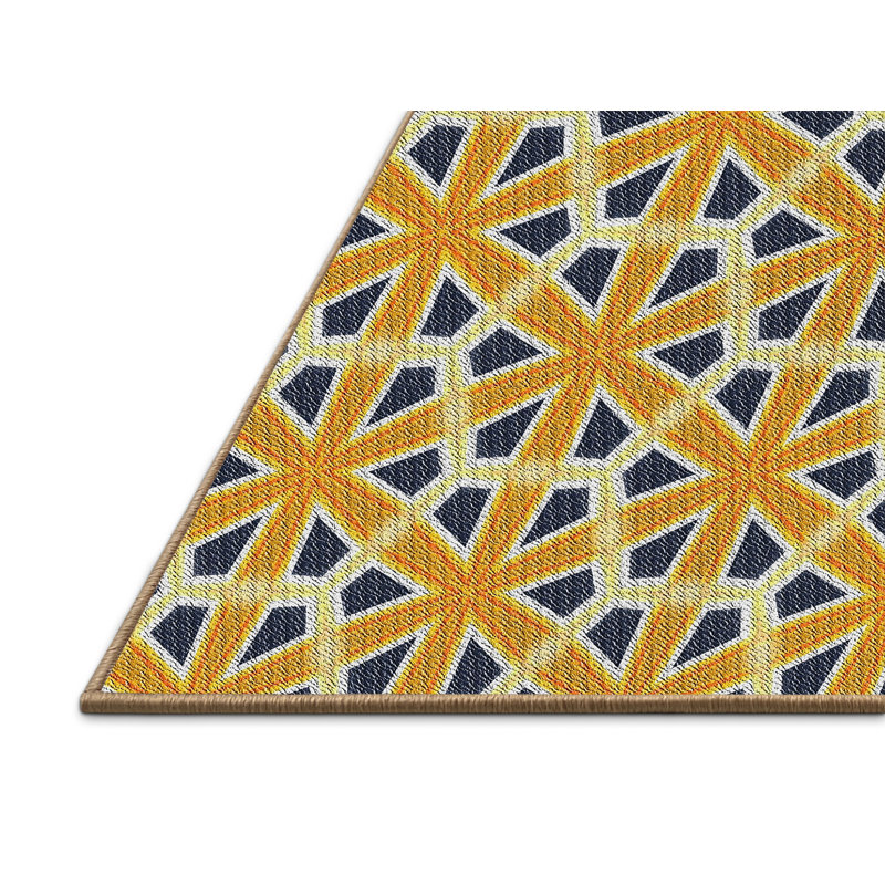 Geometric Indoor Rug, Rectangle 2' x 3'