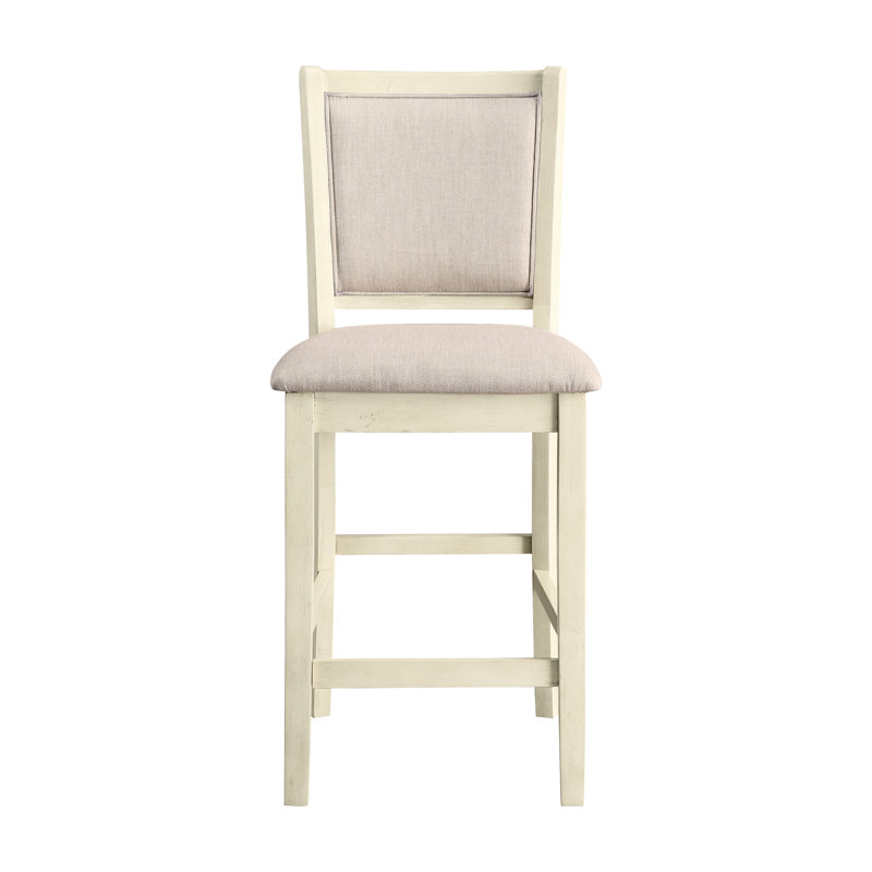 Josiha Polyester Upholstered Back Side Chair, Beige
