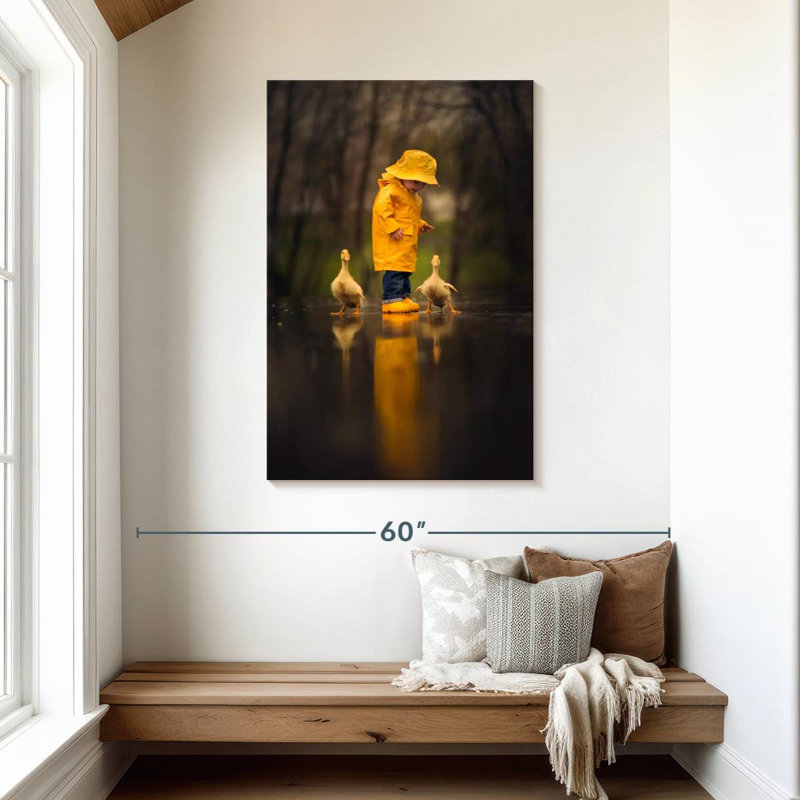 Brampt Boy With Ducks, 45" H x 30" W