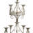 57.1'' H Metal Tabletop Candelabra