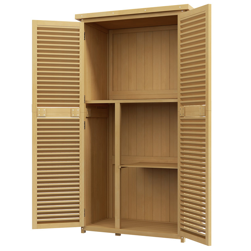 Armoire de rangement d'extérieur en bois 5 pi x 3 pi Outsunny