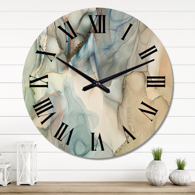 Tender Liquid Art I - Modern Wall Clock