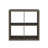 Hamlett 30"H x 30"W Grey Four Cube Wood Bookcase
