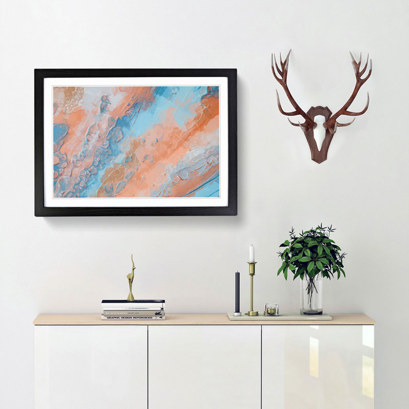 Missing You - Picture Frame Painting Print, Black Framed, 27cm H x 36cm W x 2cm D