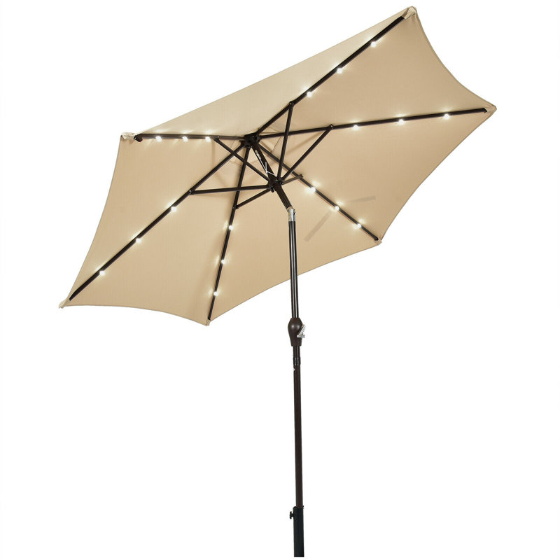 Manivelle de réglage de l'inclinaison à vilebrequin solaire de marché de 9 pi Viera, Beige