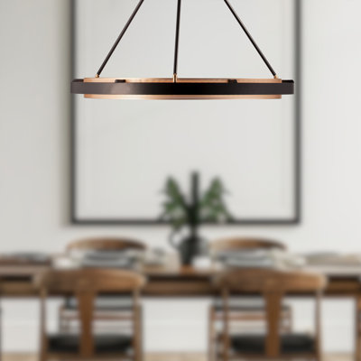 Luminaire suspendu géométrique unique à 1 lumière Duo