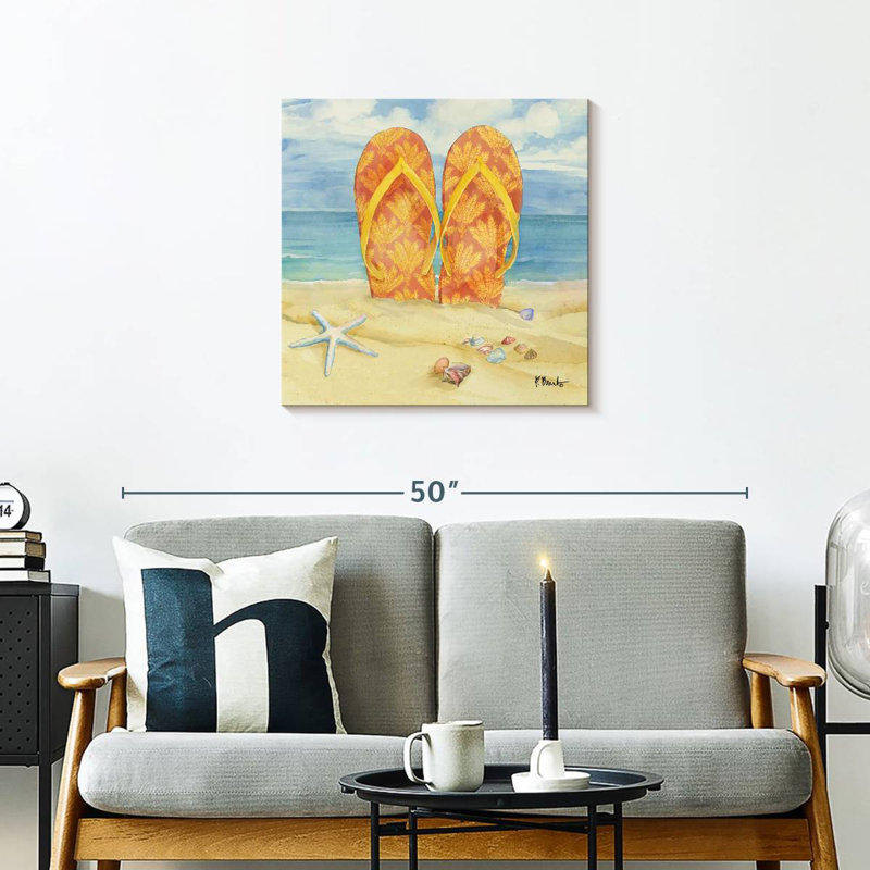 Gillard Toes In The Sand IV, H 24 po x l 24 po