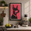Dog in Silhouette Modern - Wrapped Canvas-252997962-252997959