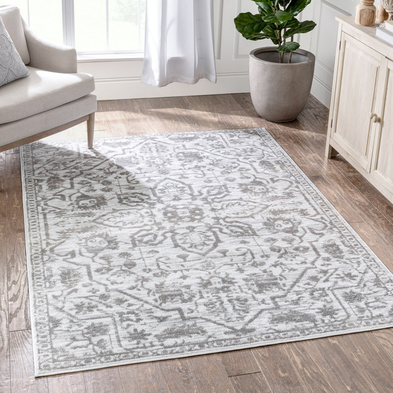 Tapis crème Millie-Ann Dazzle, Rectangle 5 pi 3 po x 7 pi 3 po