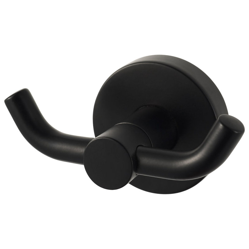 Haceka Kosmos double hook in matt black