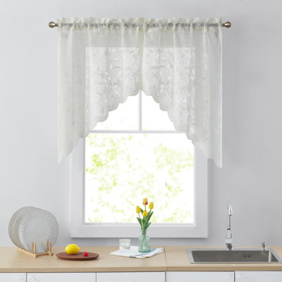 Eriah Floral Swag 60" Window Valance