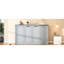 Armoire lit simple, gris
