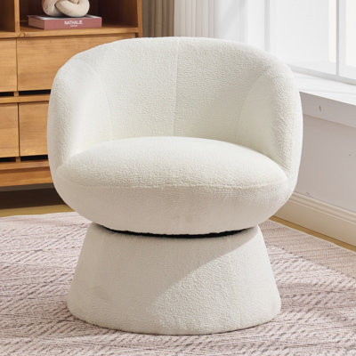 Fauteuil demi-tonneau pivotant Chenille