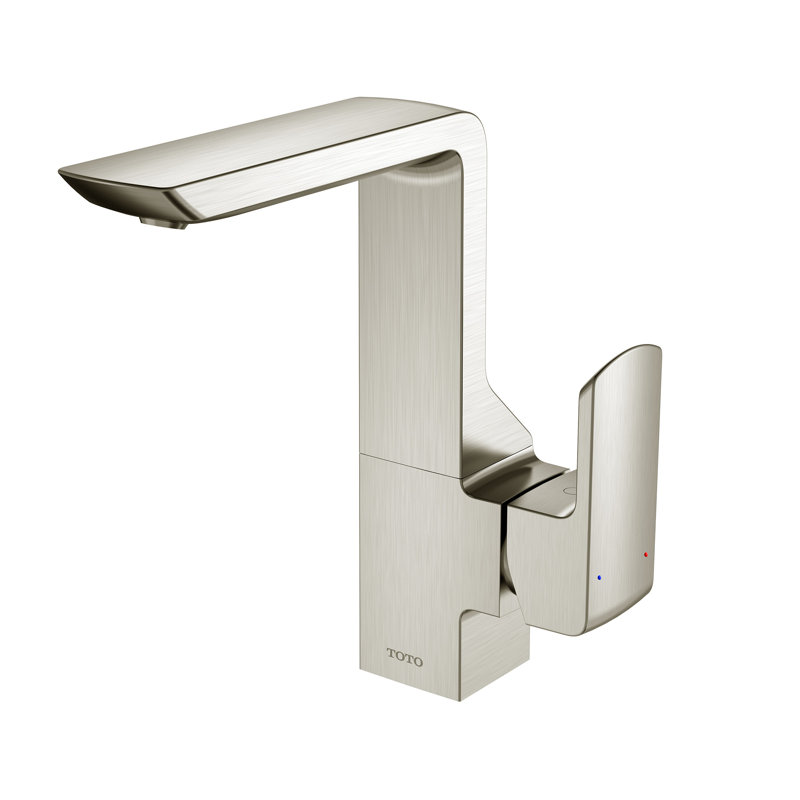 TOTO® GR Series 1.2 GPM Single Side Handle Bathroom Sink Faucet with COMFORT GLIDE Technology and Drain Assembly, Brushed Nickel