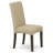 5 Piece Modern Dining Table Set Includes a Rectangle Wooden Table and 4 Brown Linen Fabric Upholstered Parson Chairs, 36x60 Inch, Cappuccino-1367329166-1418154994-1367329161