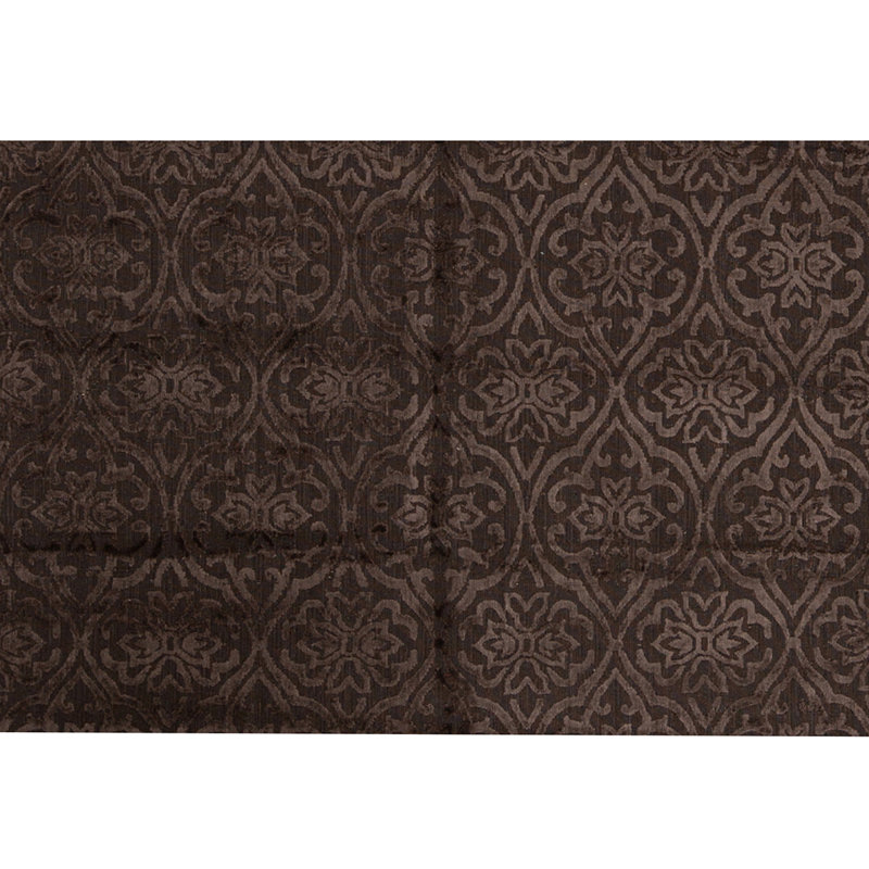 Tapis brun / beige de haute qualité noué à la main