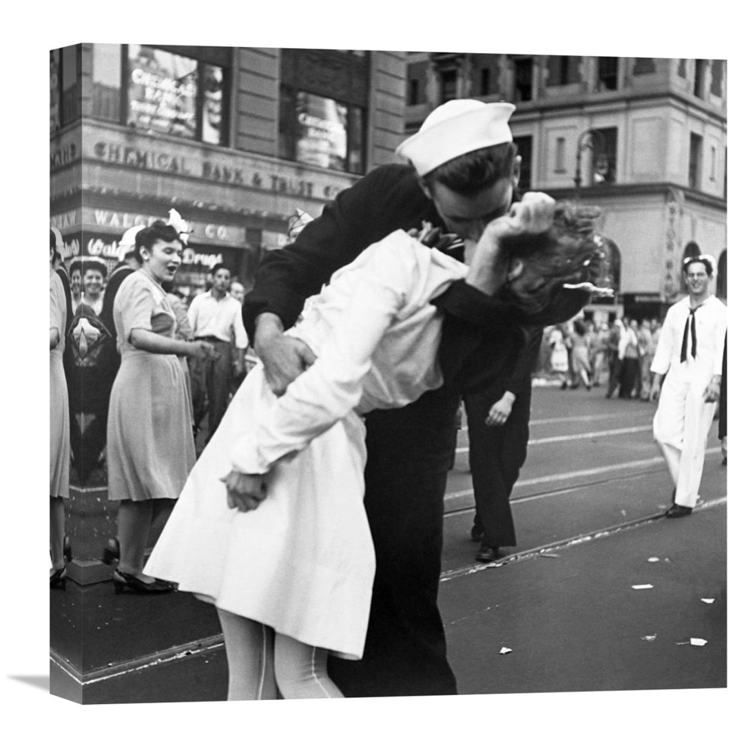 " Kissing The War Goodbye In Times Square, 1945, II " by Victor Jorgensen Global Gallery 