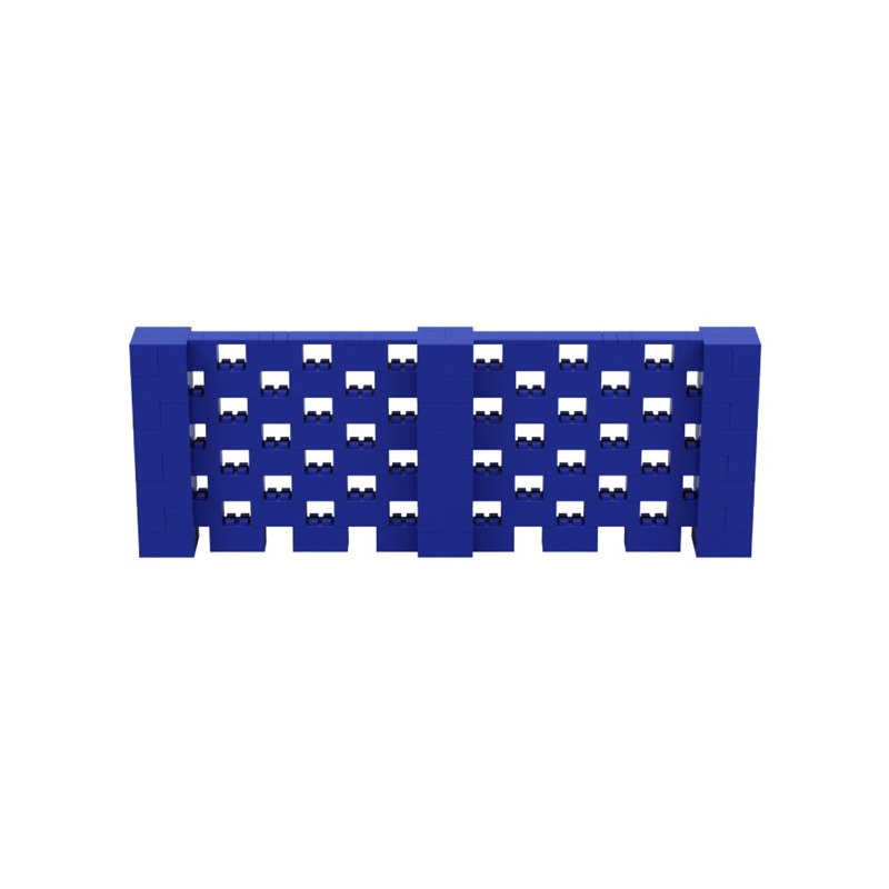 Ensemble mural 4 po de haut Everblock, Bleu, 132"