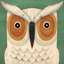 « white hibou », impression sur toile tendue-20181561