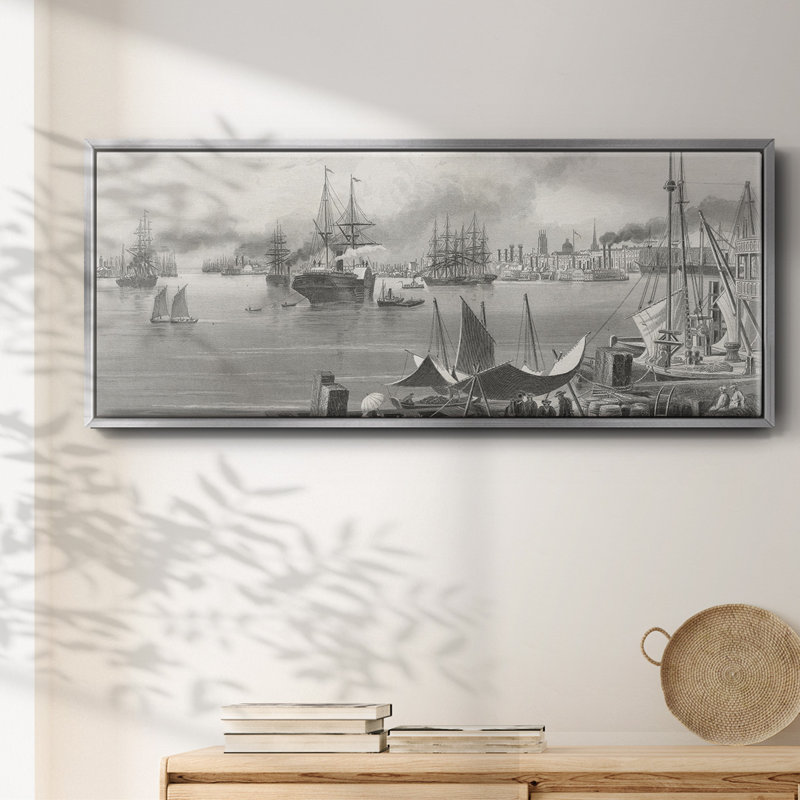 Nouvelle-Orléans - toile encadrée, Argent, H 20 po x l 50 po x P 1,5 po