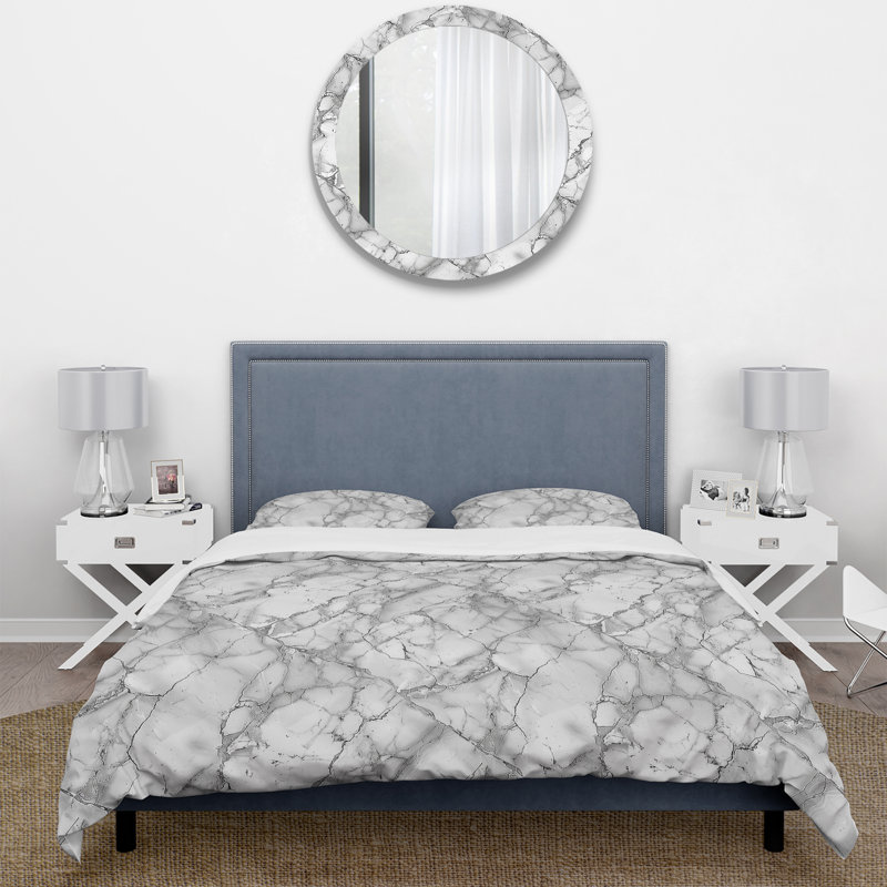 Ensemble de housse de couette Traditional, Housse de couette pour grand lit + 2 taies décora