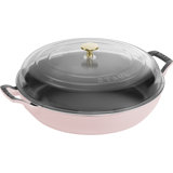 Staub Cast Iron 3.5-Qt Braiser With Glass Lid - Basil