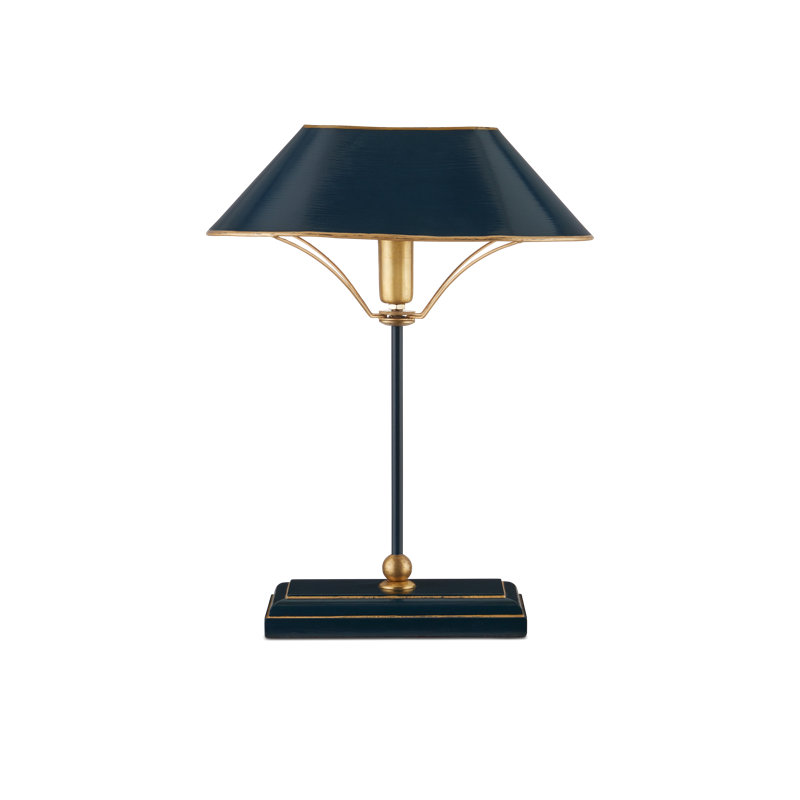 Daphne Navy and Gold Metal Table Lamp