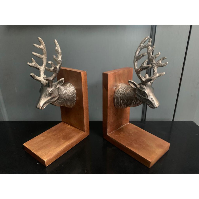 Nickel Non-Skid Bookends