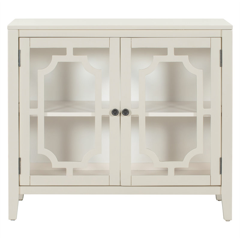 Commode décorative 30,1 po de hauteur, Blanc