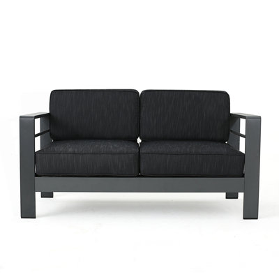 Patio Loveseat With Water-Resistant Cushions