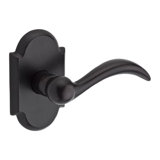Arch Privacy Door Lever with Rustic Arch Rose