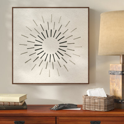 Wonderful Rays by Marmont Hill - Floater Frame Painting on Canvas