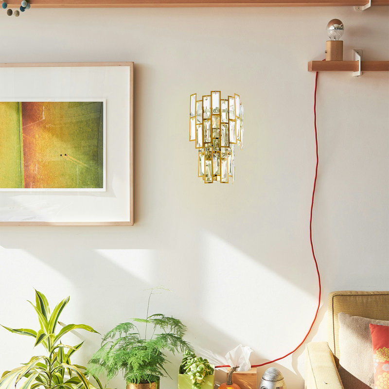 Binal Flush Mounted Sconce, Gold