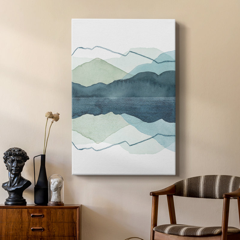 Icicle Range II -Custom Wrapped Gallery Cavas, 18" H x 12" W
