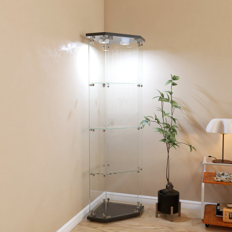 Armoire de coin lumineuse