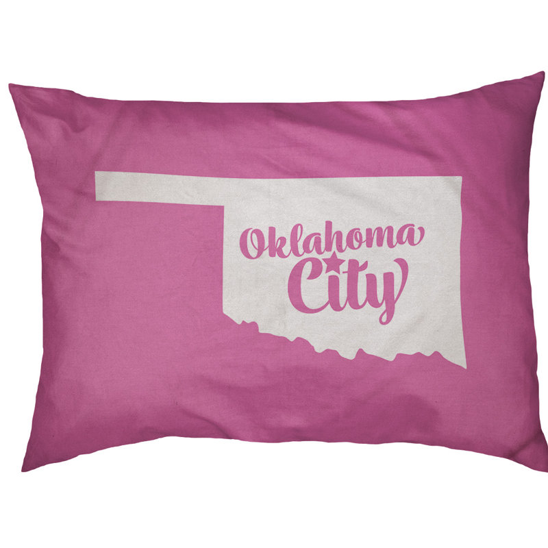 Coussin d’intérieur pour chien oklahoma city oklahoma, Petit (l 28 po x P 18 po x H 6 po), Rose