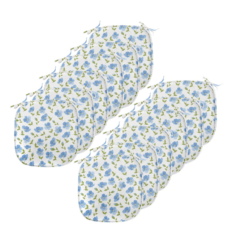 Chair Pad Cushion, Pale Blue/Green