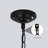 8-Light Black Geometric Cage Chandelier, Adjustable Height-1313856213