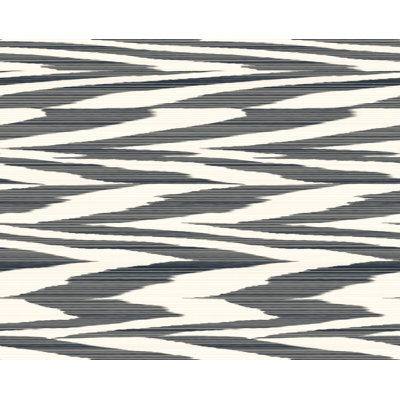 Papier peint adhésif zig zag flambé noir