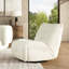 Fauteuil inclinable pivotant rembourré Deantown