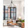 Portledge 6 - Light Dimmable Wagon Wheel Chandelier