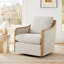 Fauteuil demi-tonneau pivotant surdimensionné Grayton-104838896