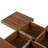 Square Veneer Coffee Table Sliding Top With Storage In 39.4''