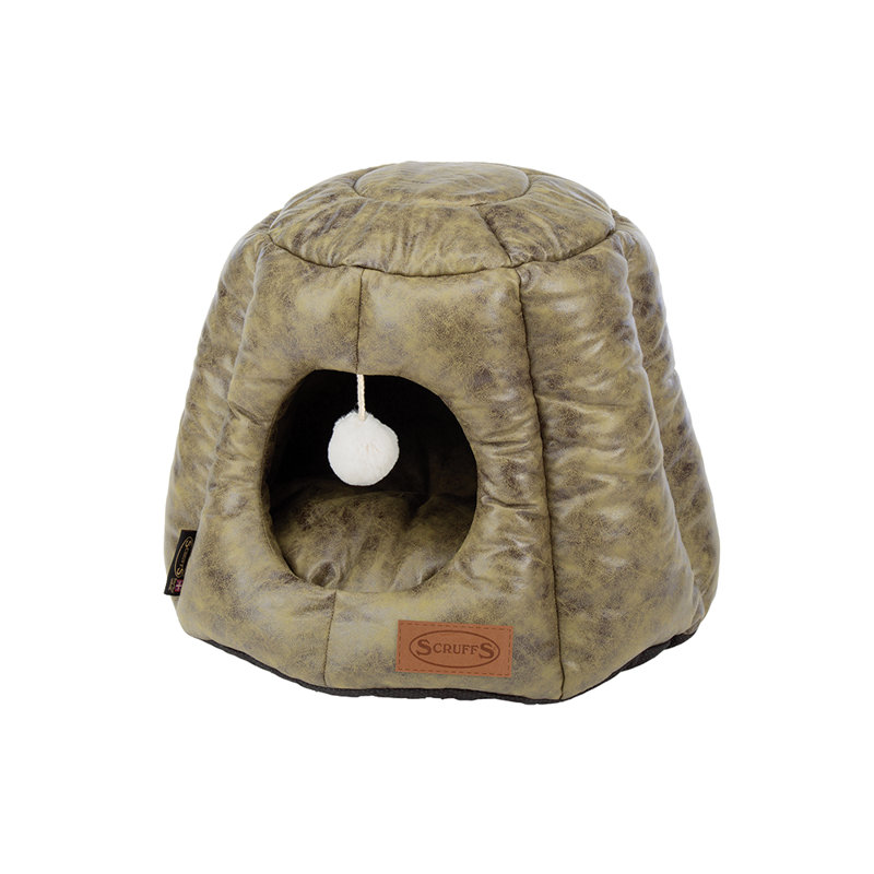 Knightsbridge 100% Polyester Pet Bed, Olive