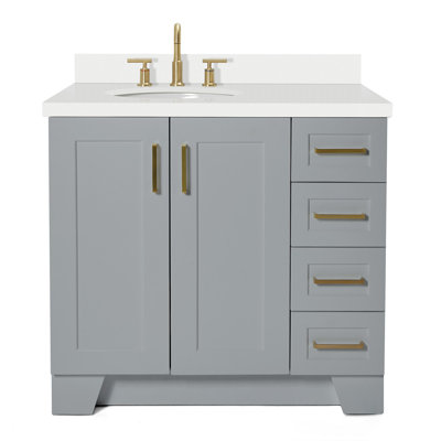 37 IN.  Single Bathroom Vanity