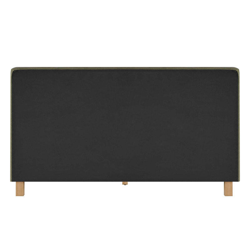Structure de lit tapissier en velours moderne avec structure en bois massif, lattes de bois incluses, lit plateforme, aucun sommier requis