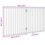 Archie & Oscar Dog Gate Foldable 2 Panels Brown 160 Cm Poplar Wood-637517264-637517270