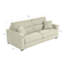 Canapé-lit en cuir véritable italien à grain supérieur de 81 po avec matelas en mousse à mémoire de forme Bjorgulfur-59137189